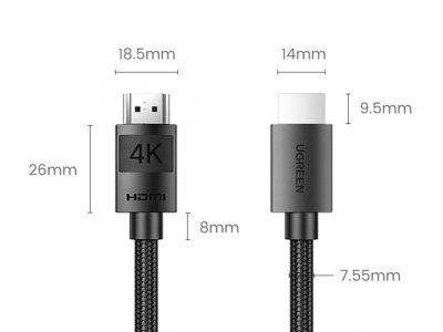 کابل HDMI یوگرین Ugreen مدل HD119 40108 طول 30 متر
