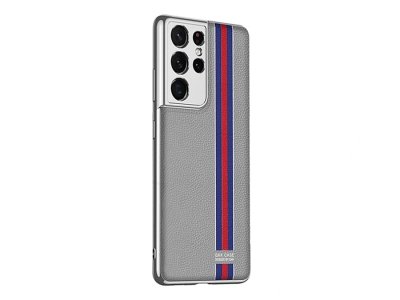 قاب محافظ طرح چرم سامسونگ GKK Leather Case Samsung S21 Ultra