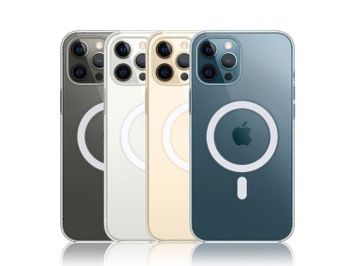 قاب ضد ضربه مگ سیف آیفون 12 پرو مکس گرین Green iphone 12 Pro Max Clear Magsafe Anti-Shock Case