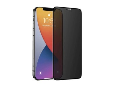 محافظ صفحه نمایش شیشه ای حریم شخصی آیفون 12 مینی گرین Green iPhone 12 mini 3D Silicone Privacy Glass
