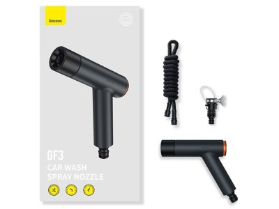 نازل کارواش خانگی و شلنگ 15 متری بیسوس Baseus GF3 Car Wash Spray Nozzle CPGF020213