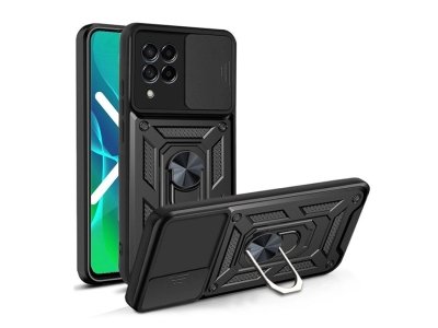 قاب محافظ لنز و حلقه دار سامسونگ Samsung Galaxy M53 Slide Camera & Ring Holder Stand Case