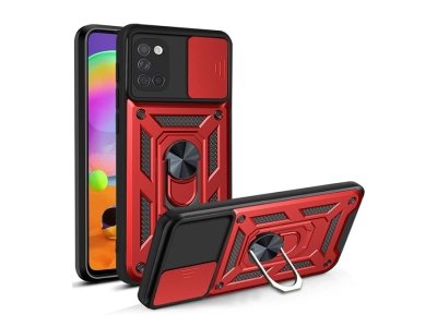 قاب محافظ لنز و حلقه دار سامسونگ Samsung Galaxy A31 Slide Camera & Ring Holder Stand Case
