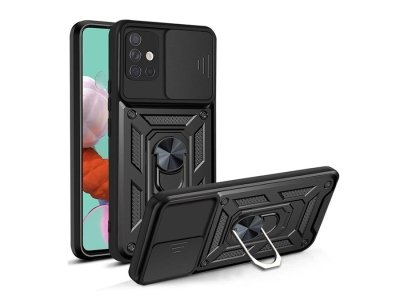 قاب محافظ لنز و حلقه دار سامسونگ Samsung Galaxy A51 Slide Camera & Ring Holder Stand Case