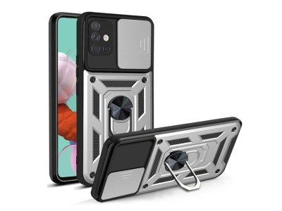 قاب محافظ لنز و حلقه دار سامسونگ Samsung Galaxy A51 Slide Camera & Ring Holder Stand Case