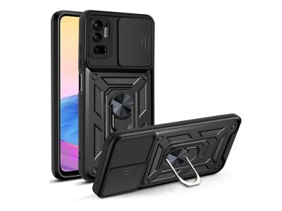 قاب محافظ لنز و حلقه دار شیائومی Xiaomi Redmi Note 10 5G Slide Camera & Ring Holder Stand Case