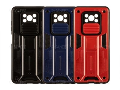 قاب محافظ لنز و استند دار شیائومی Xiaomi Poco X3 Slide Camera & Stand Case