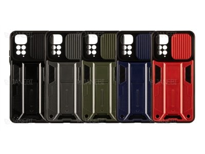 قاب محافظ لنز و استند دار شیائومی Xiaomi Redmi Note 11 2022 Slide Camera & Stand Case