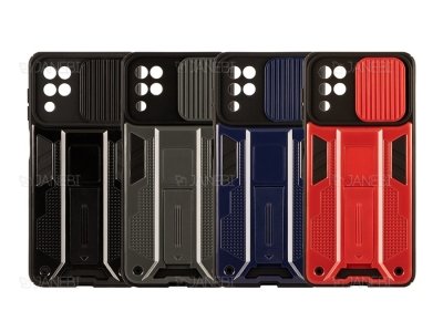 قاب محافظ لنز و استند دار سامسونگ Samsung Galaxy A12 Slide Camera & Stand Case
