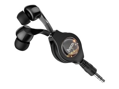 هندزفری جمع شونده خودکار سیمی هوکو با جک 3.5 میلی متری Hoco Wired earphones 3.5mm M68 Easy clip telescopic