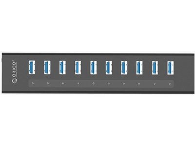 هاب 10 پورت پر سرعت یو اس بی همراه با آداپتور اوریکو ORICO USB3.0 HUB A3H10-U3-V2