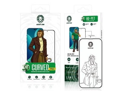 محافظ صفحه نمایش شیشه ای آیفون 14 گرین Green iPhone 14 3D Curved Pro Glass