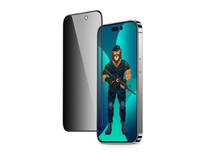 محافظ صفحه نمایش شیشه ای حریم شخصی آیفون 14 پرو مکس گرین Green iPhone 14 Pro Max 3D Pv-Pet Privacy Full Glass