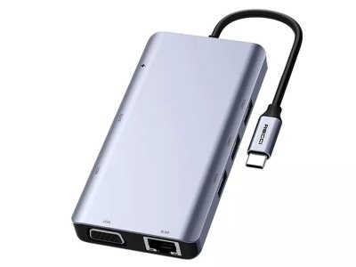 هاب 9 پورت تایپ سی رسی Recci Multiple interfaces 9in1 HUB RH09