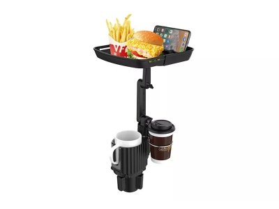 هولدر لیوانی به همراه سینی خوراکی خودرو car cup holder C006 with tray for car cup food tray with attachable tray