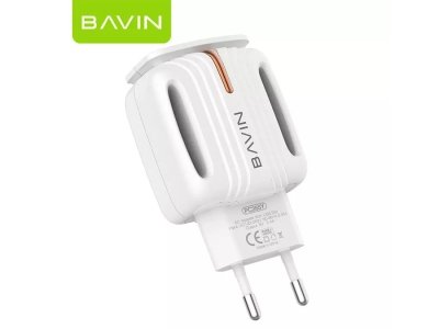 شارژر دیواری فست شارژ میکرو باوین BAVIN 2.4A Dual Micro Adapter Charger PC265Y