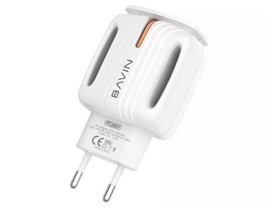 شارژر دیواری فست شارژ میکرو باوین BAVIN 2.4A Dual Micro Adapter Charger PC265Y