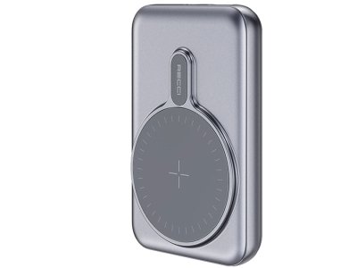 پاور بانک و شارژر بی سیم 10000 رسی RECCI RPB-P15 MAGNETIC WIRELESS POWER BANK 10000MAH