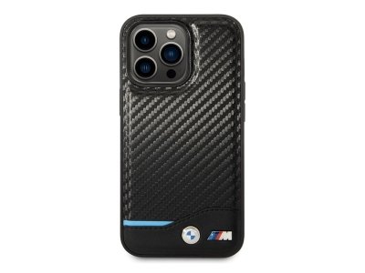 قاب فیبر کربن و چرم مگ سیف آیفون 14 پرو طرح بی ام و ام3 CG Mobile iphone 14 Pro BMW M3 Magsafe Carbon Fiber & Leather Case