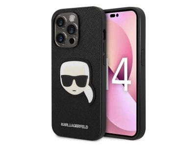 قاب چرمی آیفون 14 پرو مکس طرح کارل CG Mobile iphone 14 Pro Max Karl Lagerfeld Leather Case