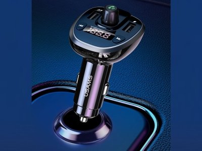 شارژر فندکی فست شارژ ماشین 3.4 آمپر و اف ام پلیر خودرو یوسامز US-CC115