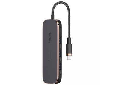 هاب تایپ سی 5 پورت یوسامز USAMS US-SJ578 Type-C PD100W HUB