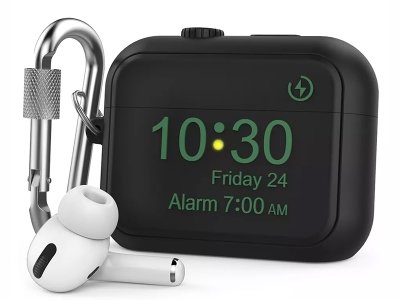 کاور سیلیکونی ایرپاد پرو طرح اپل واچ به همراه قلاب AhaStyle PT104 AirPods Pro Case