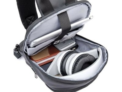کیف کراس بادی مردانه بنج اصل BANGE BG-1911 با پورت USB