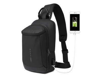 کیف کراس بادی مردانه بنج اصل Bange BG-1910 ضد آب USB دار