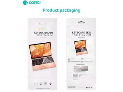 کاور صفحه کلید مک بوک پرو 14 اینچ/16 اینچ و مک بوک ایر 13 اینچ کوتتسی Coteetci Keyboard skin Macbook Pro 14&16' Macbook Air 13" 13001