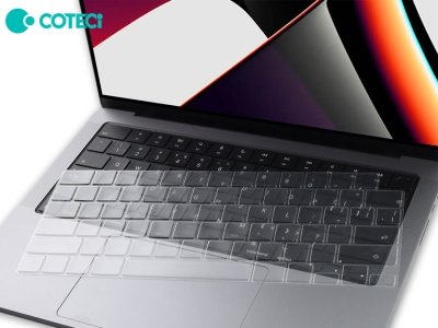 کاور صفحه کلید مک بوک پرو 13 اینچ و مک بوک پرو 16 اینچ کوتتسی Coteetci Keyboard skin Macbook PRO 13/16'' MB1036
