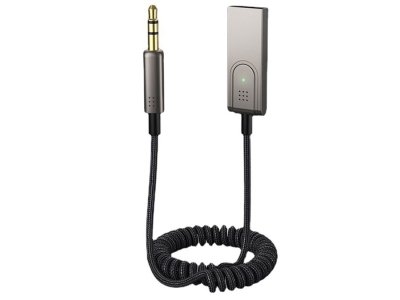 گیرنده بلوتوث خودرو به همراه کابل صدا آی یو ایکس کوتتسی Coteetci Bluetooth 5.0 AUX Car Bluetooth receiver 74001