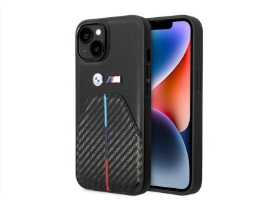 قاب فیبر کربن و چرم آیفون 14 طرح بی ام و ام3 CG Mobile iphone 14 BMW M3 Carbon Fiber & Leather Case