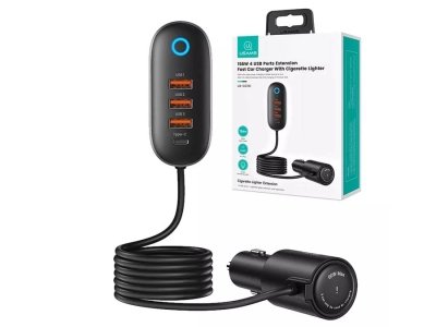 شارژر فندکی فست شارژ ماشین تایپ سی فست شارژ 156 وات یوسامز US-CC161