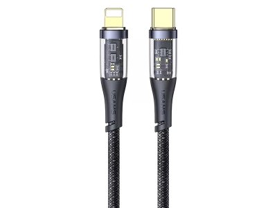 کابل شارژ سریع و دیتای تایپ سی به لایتنینگ 1.2 متری 20 وات یوسامز USAMS data cable US-SJ573 Type-C to Lightning