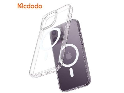 قاب محافظ مگ سيف آیفون 14 پرومکس شفاف مک دودو  Mcdodo Crystal PC-3093 Apple iPhone 14 Pro Max Magsafe Case