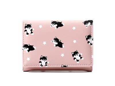 کیف پول دخترانه تاشو دارای جاکارت  TAOMICMIC 929265 cute leathder 3 folding money wallet