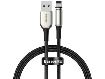 کابل شارژ مغناطیسی یو اس بی به لایتنینگ 1 متری 2 آمپر بیسوس Baseus CALXC-H01 Smart Magnetic Charging Cable USB to Lightning