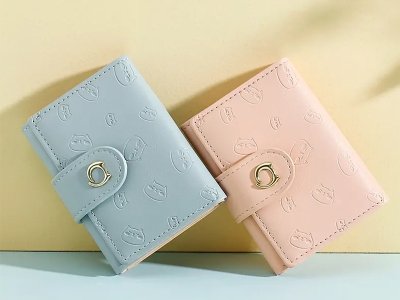 کیف پول کوچک تاشو با بندینک دکمه دار تائومیک میک Taomicmic Y8395 Women's Wallet PU Leather Wallet