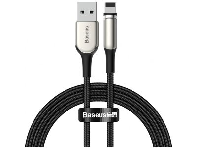 کابل لایتنینگ مگنتی 2 متری با توان 1.5 آمپر بیسوس Baseus Zinc Magnetic Cable Lightning  1.5A Charging CAMXC-I01