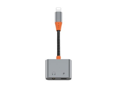 مبدل  لایتنینگ به پورت صدا و لایتنینگ ویوو Wiwu LT07 Lightning To 3.5mm Aux Converter Audio Adapter