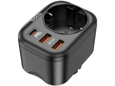 سوکت برق و 2 یو اس بی و 1 تایپ سی هوکو Hoco Multifunctional socket NS3 EU / GER