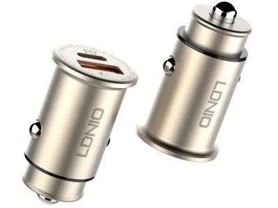 شارژر فندکی فست  شارژ ماشین تایپ سی 30 وات الدنیو C506Q