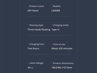 ریش تراش برقی جدید New SEP Electric Portable Men's Shaver