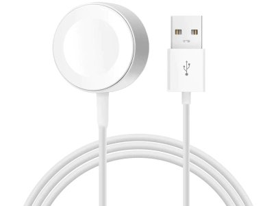 شارژر مغناطیسی اپل واچ سری 1/2/3/4/5 یک متری کوتتسی Coteetci iWatch magnetic charger usb interface CS5162-1000