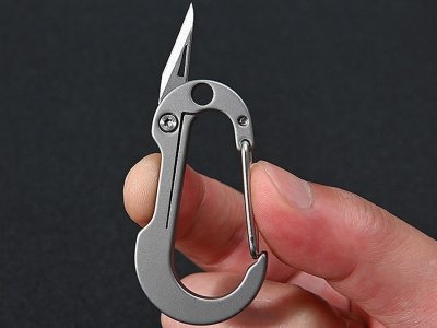 چاقوی آنباکسینگ و جاکلیدی express knife men's waist hanging chain portable