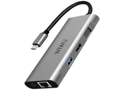 هاب تایپ سی 10 پورت فلزی ویوو WiWU Alpha A11312H Type-C Hub 11-in-1