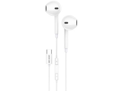 هندزفری سیمی تایپ سی گرین GREEN GNSTEARTCWH USB-C Stereo Earphones