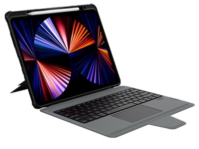 قاب کیبوردار و بامپردار آیپد پرو 12.9 اینچ نیلکین Nillkin Apple iPad Pro 12.9 2020/2021 Bumper Combo Keyboard Case