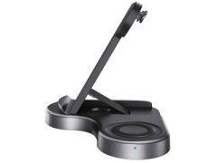 بهترین استند و شارژر وایرلس 15 وات پاورولوژی Powerology 3 in 1 Wireless Powerstand Pro P3IN1QI